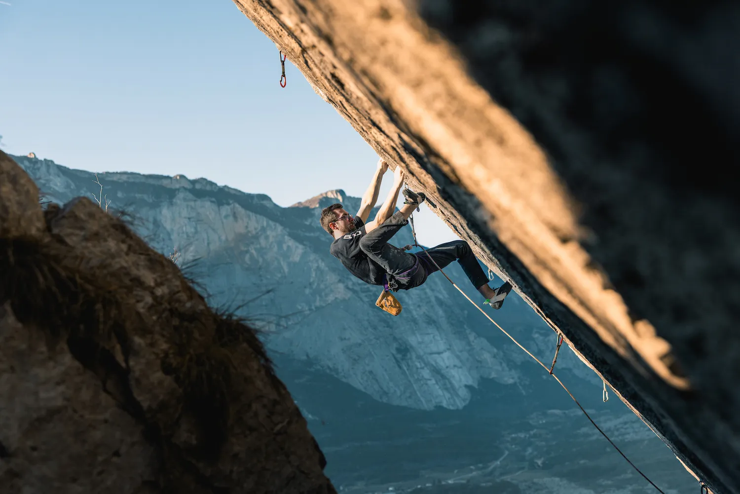 Will Bosi climbing Excalibur